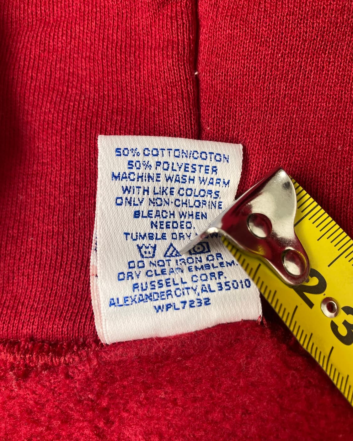 90s Russell Zip Up Hoodie (red) 상품이미지4