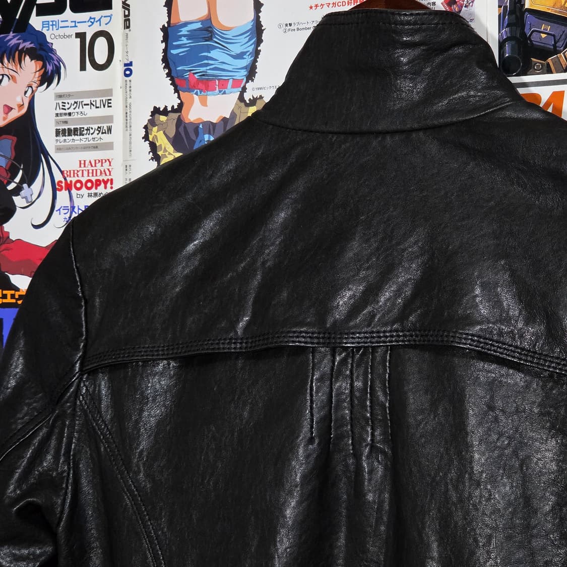 빈티지 양가죽 크롭 봄버 자켓 상품이미지7