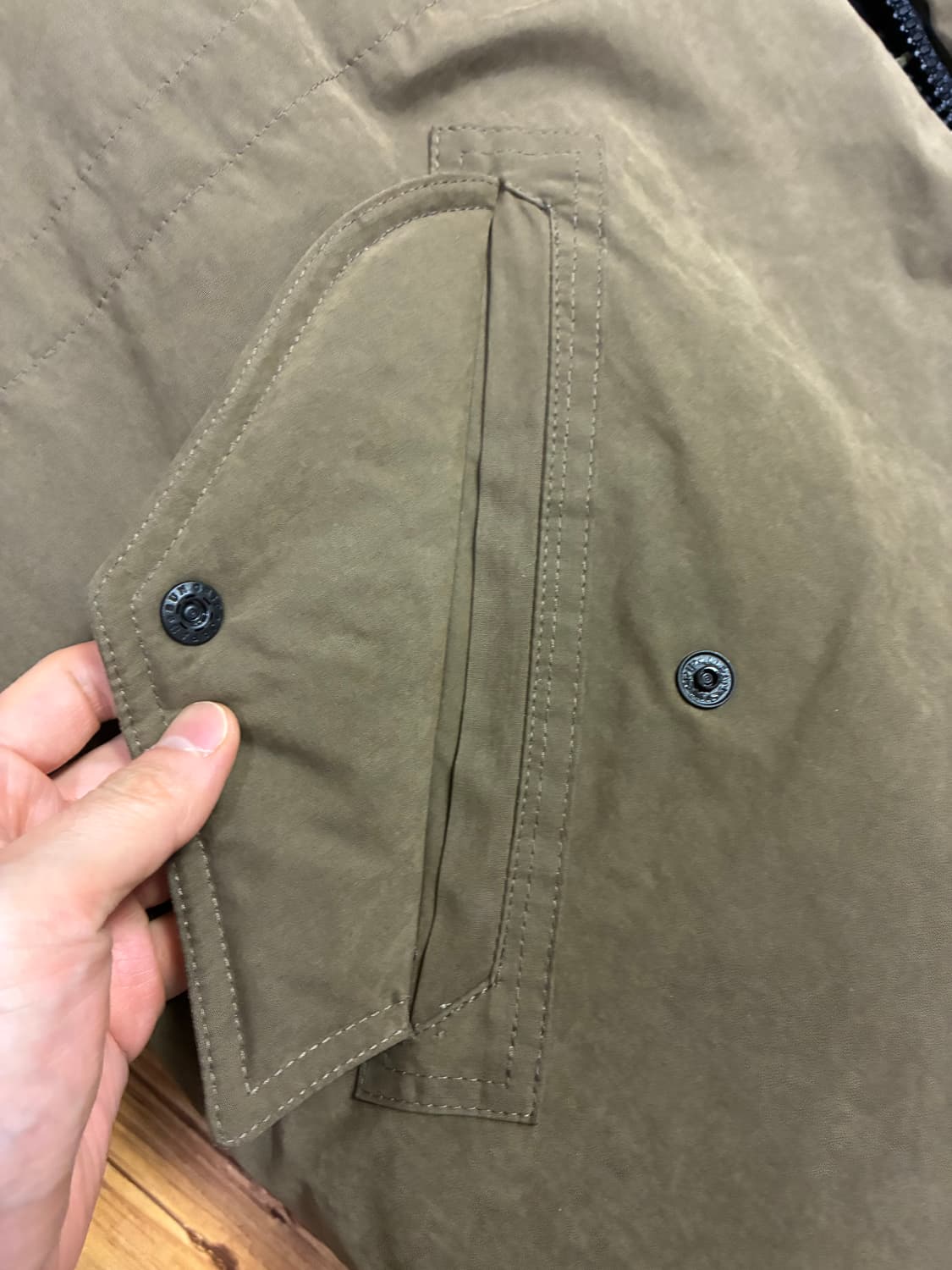 OUR LEGACY 아워레가시 올리브 왁스 리버시블 패딩 48사이즈 상품이미지7