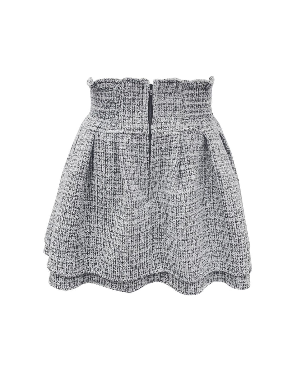 미셸마카롱 라메 트위드 미각 스커트 일브스나걸리양지뢰양산형지뢰계 상품이미지5