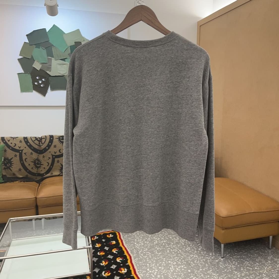 폴로 랄프로렌 희귀 빈티지 데미지 프린팅 기모 맨투맨 M C07665 상품이미지4