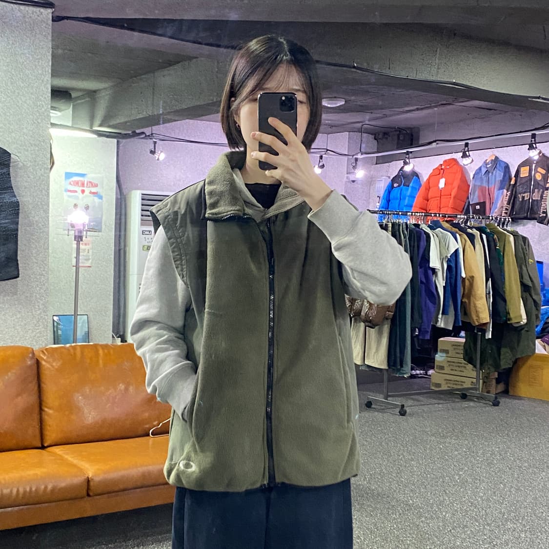 오클리 소프트웨어 카키 플리스 베스트 B4172 상품이미지1