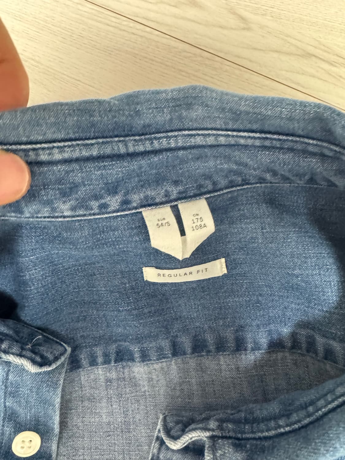 아르켓 데님셔츠 중청 54(105느낌) 상품이미지2