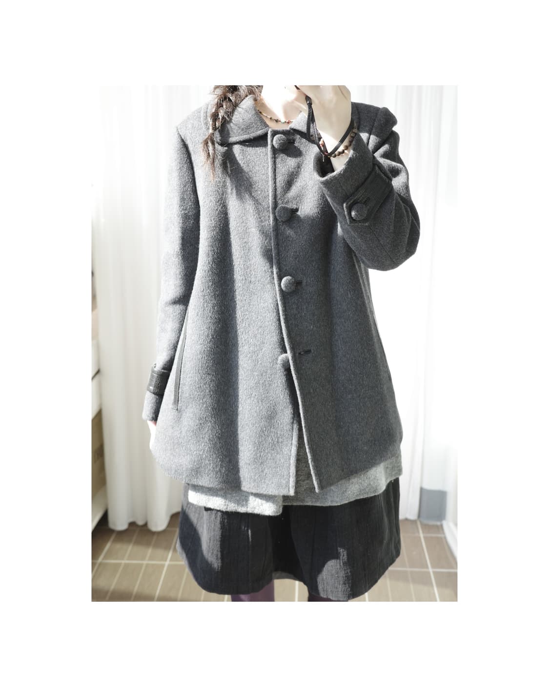Round charcoal jacket 상품이미지3