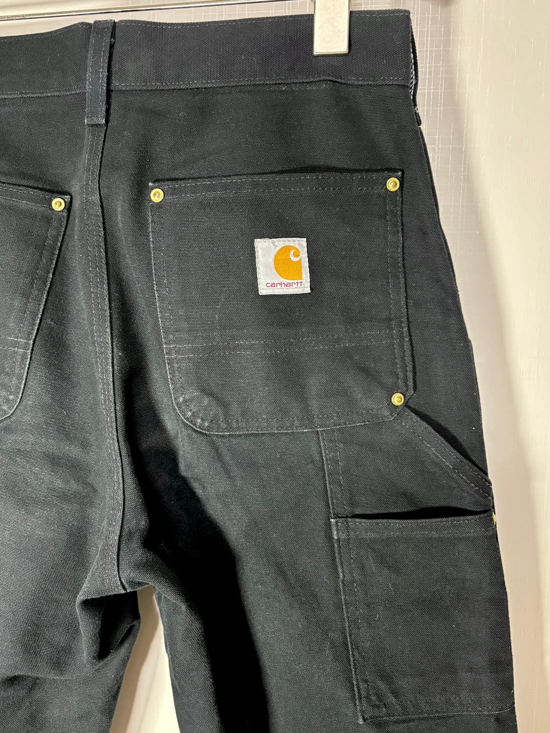29)00s USA 칼하트 빈티지 더블니 팬츠 블랙 상품이미지5