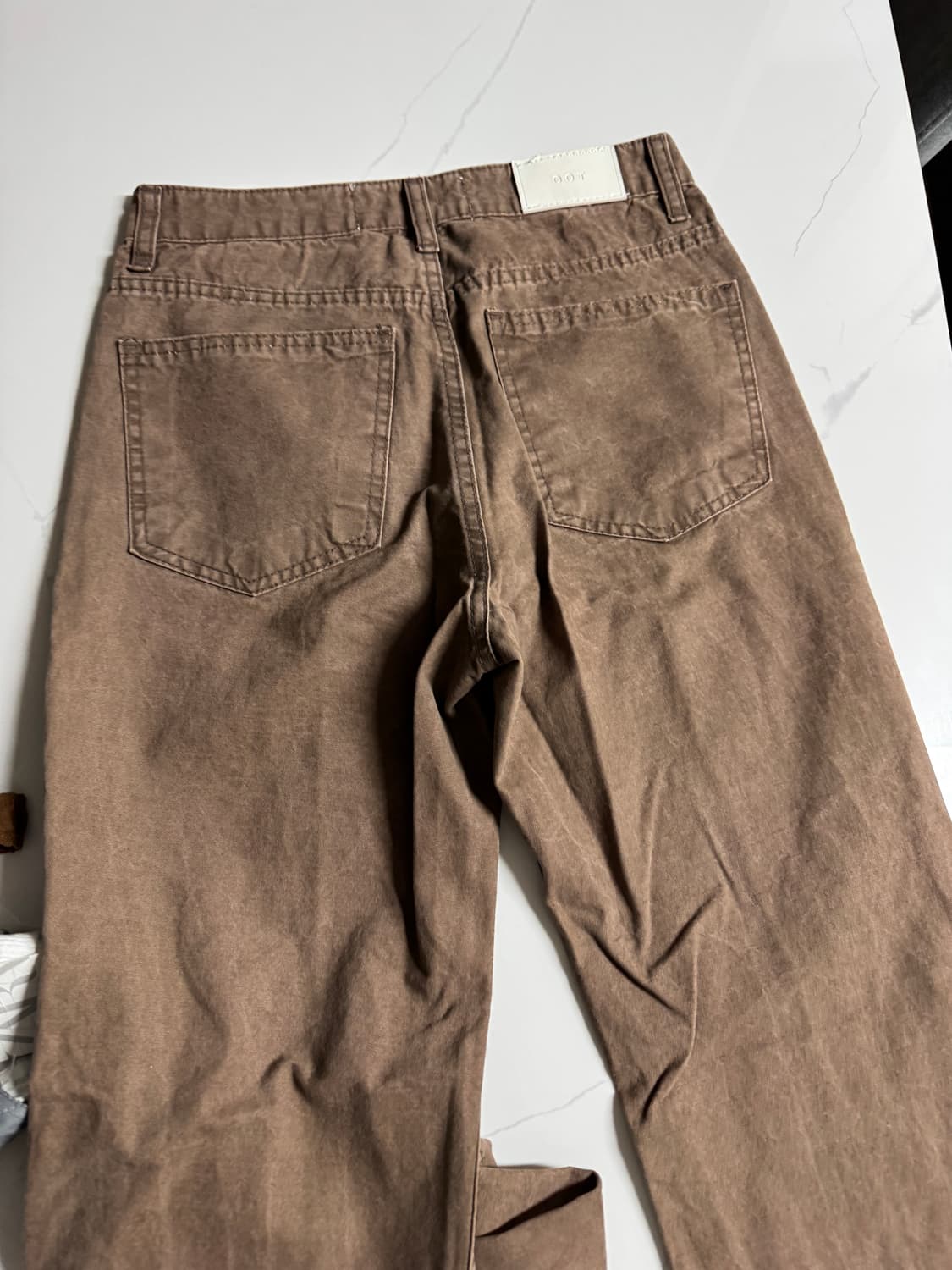 ootj 브라운 부츠컷 팬츠 상품이미지3