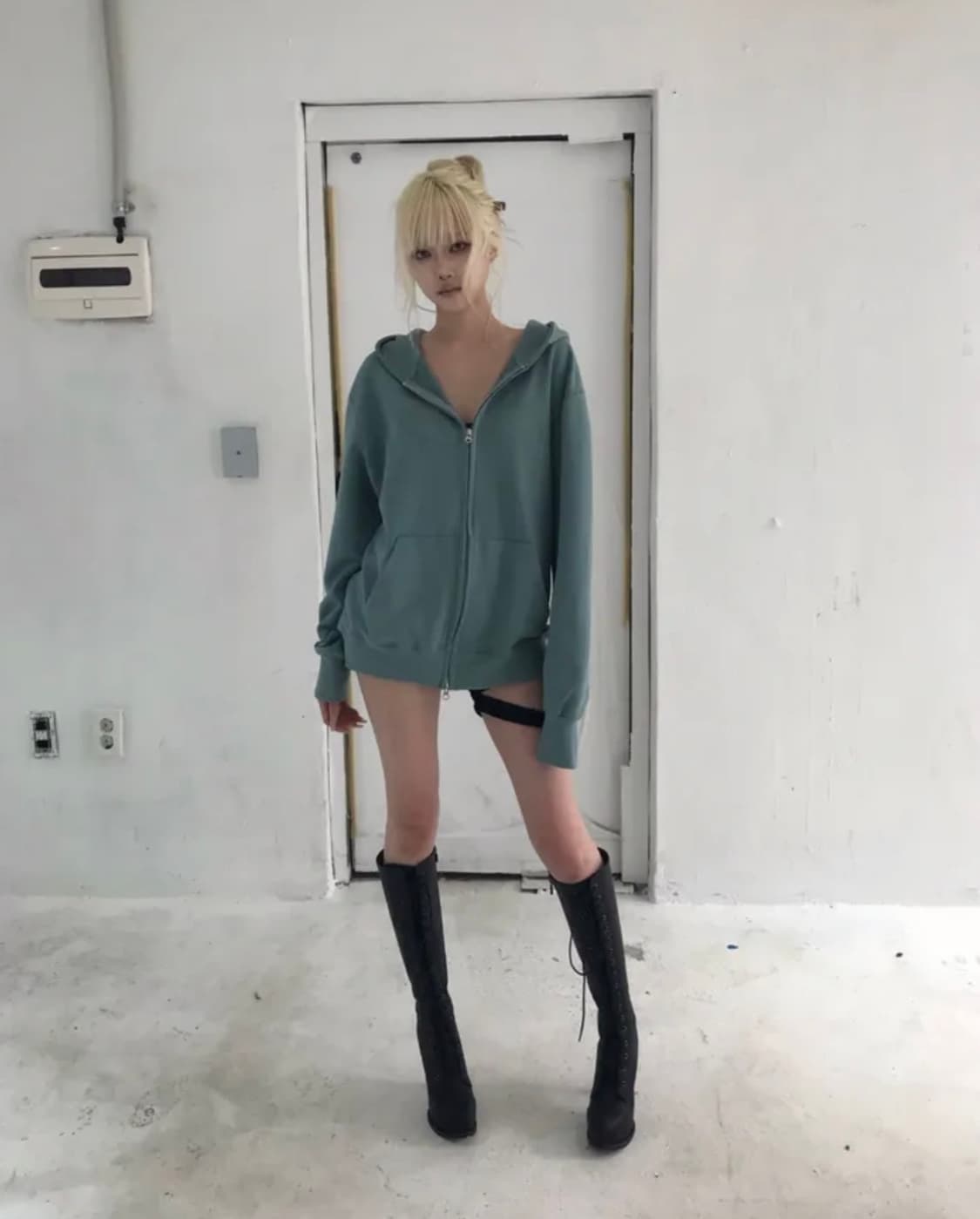 쿄이 민트 후드집업 상품이미지2