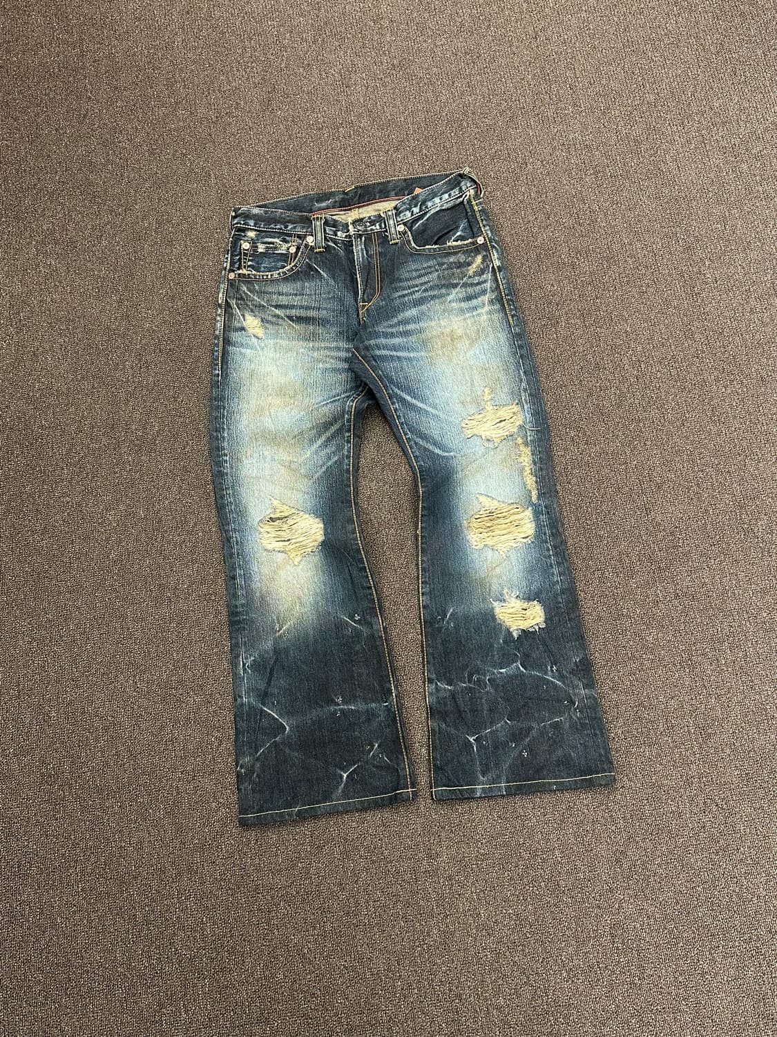 30)Blueway vintage 워싱 스트레이트 데님팬츠 상품이미지3