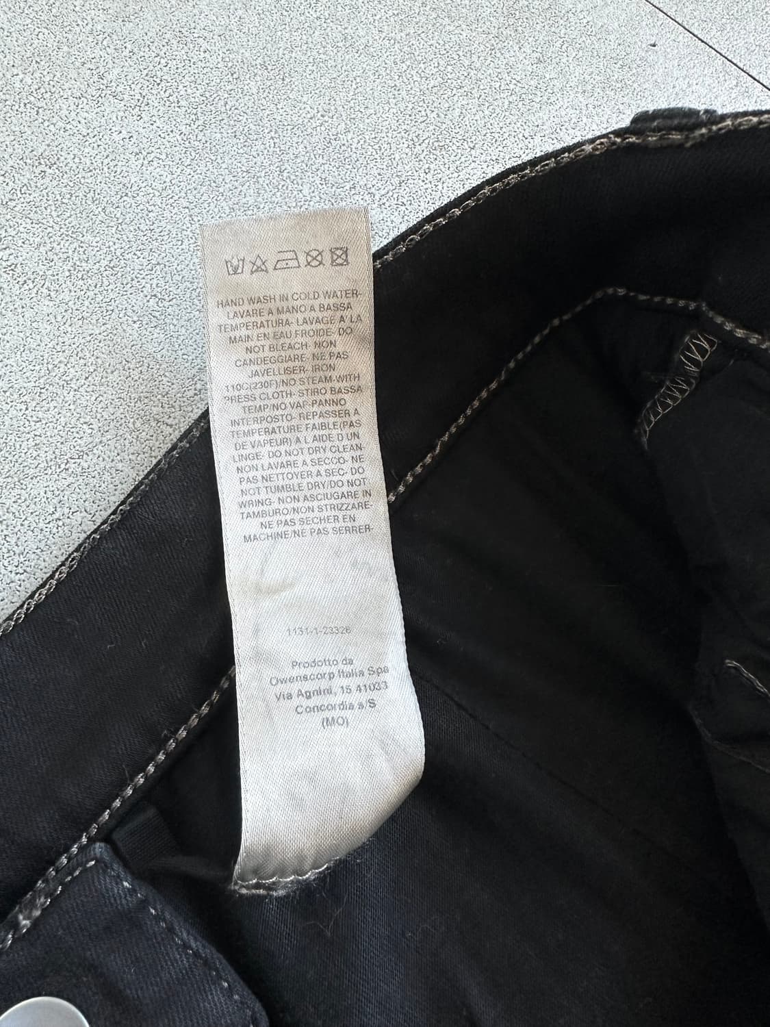 릭오웬스 디스트로이드 게스컷 왁스코팅 플레어진 상품이미지8