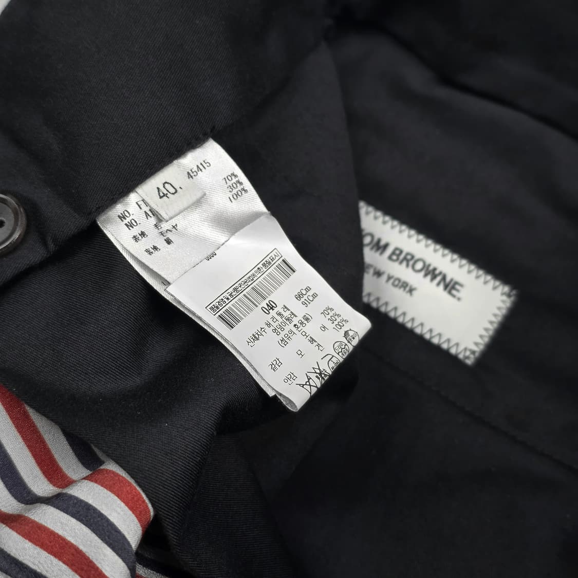 톰브라운 여성 모헤어 스트라이프 팬츠 상품이미지6