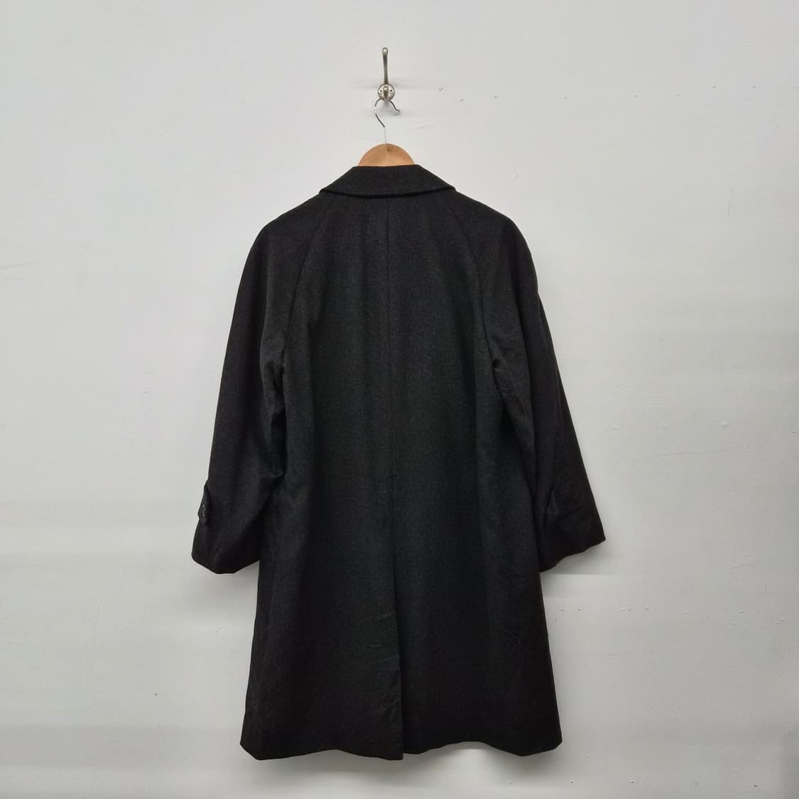 캐시미어 100% 블랙 롱 코트 남성 M 상품이미지3