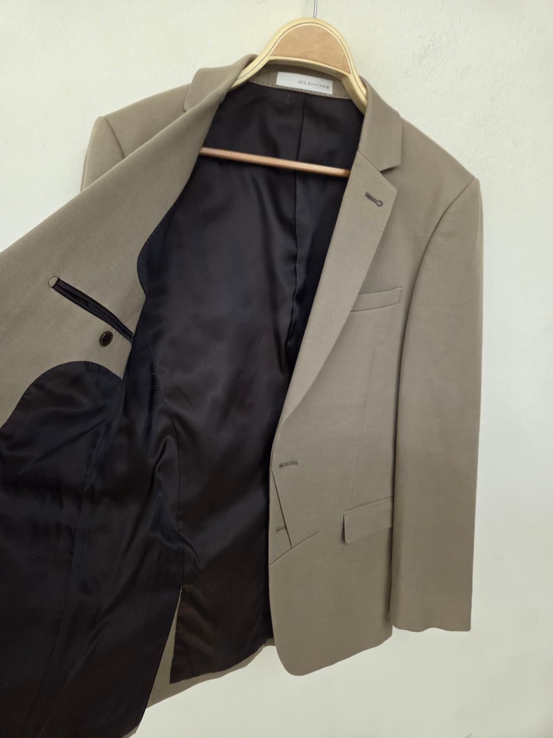 솔리드옴므 우영미95사이즈 베이지 자켓 상품이미지5