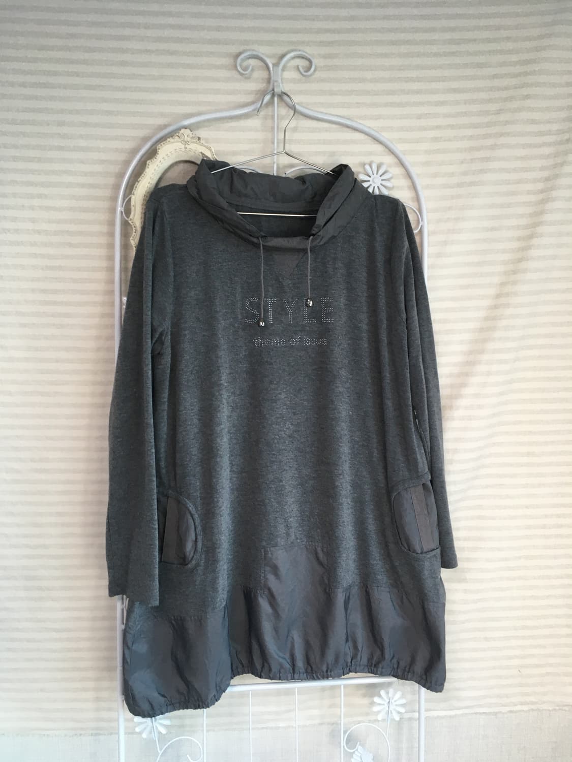 일본빈티지 차콜 Y2K 포켓 롱 슬리브 상품이미지4