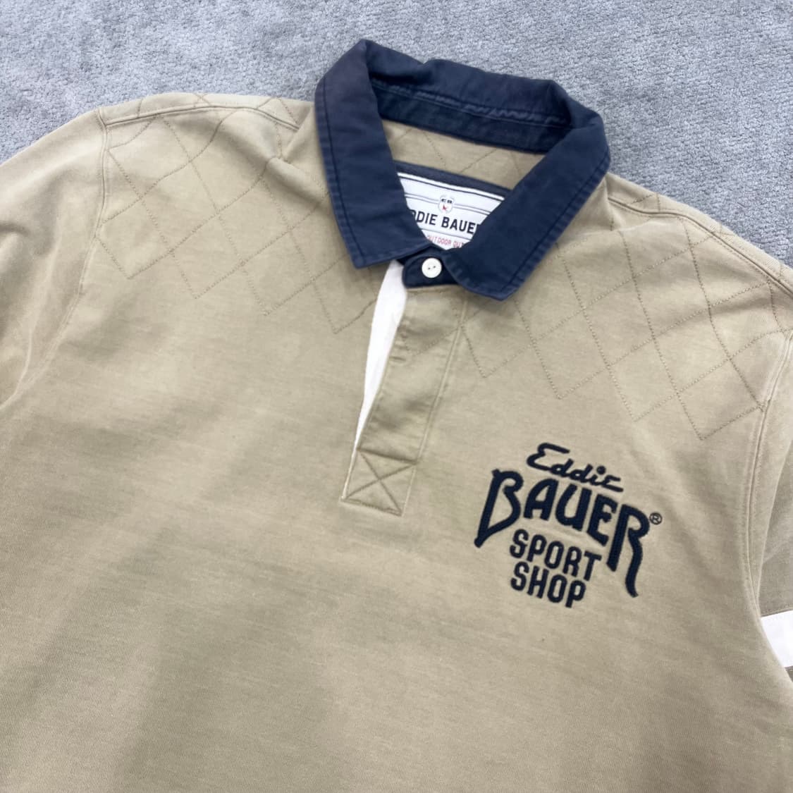 XL 에디바우어 럭비 카라 긴팔 티셔츠 상품이미지2