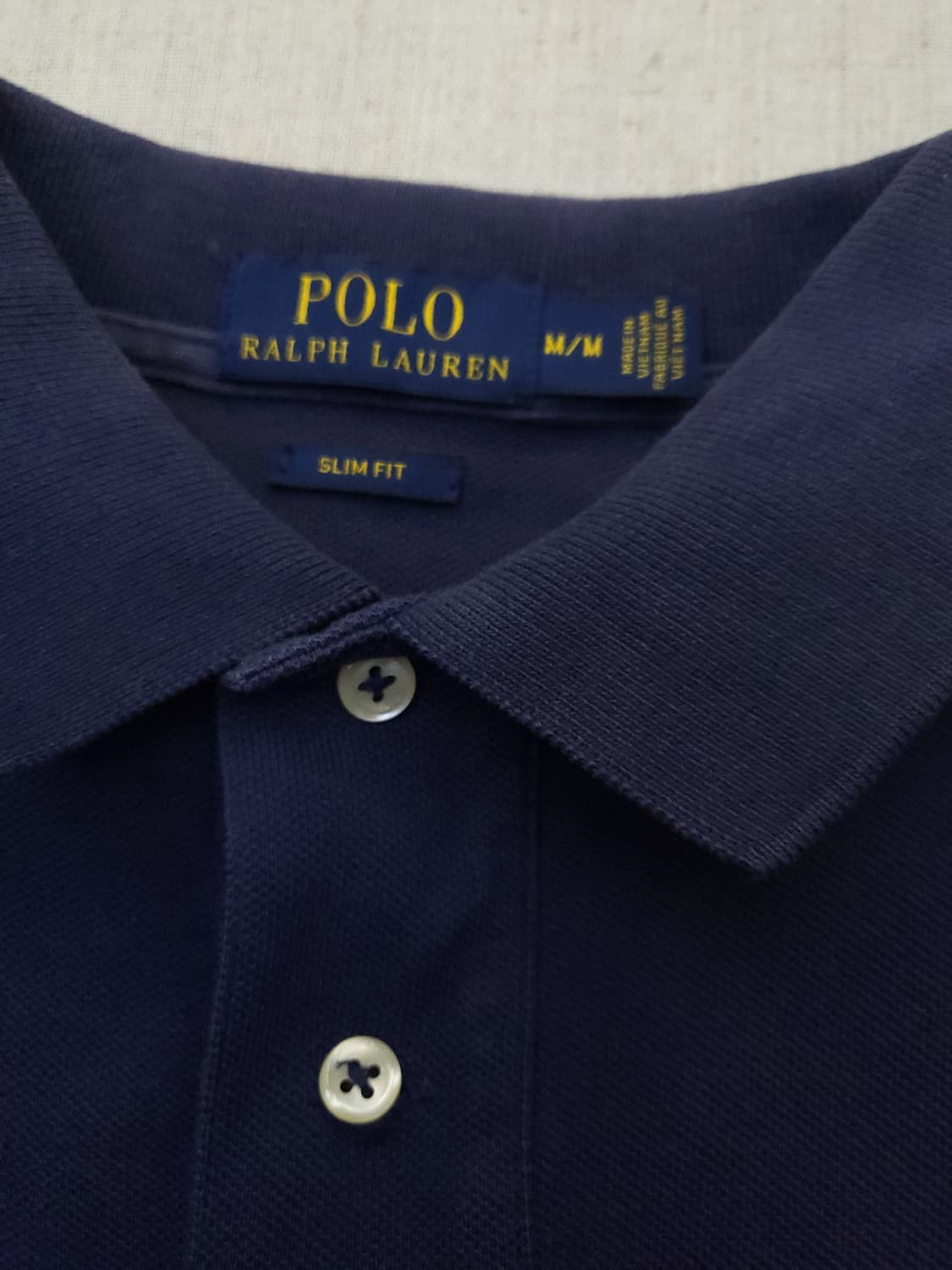 폴로 랄프로렌 네이비 반팔 카라티 m 상품이미지3