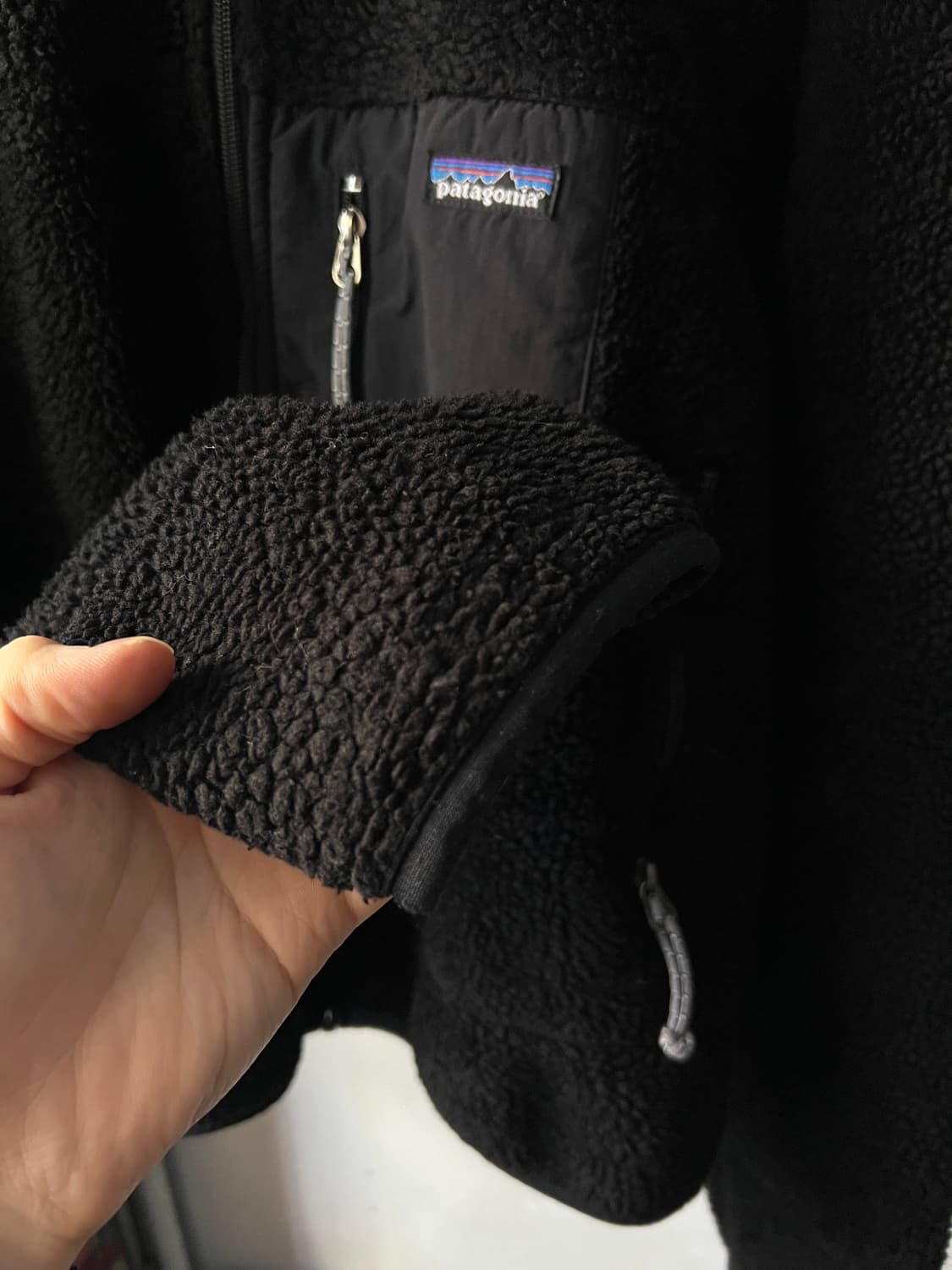 [M]90's 파타고니아 레트로 X Made in USA 블랙 플리스자켓 상품이미지6