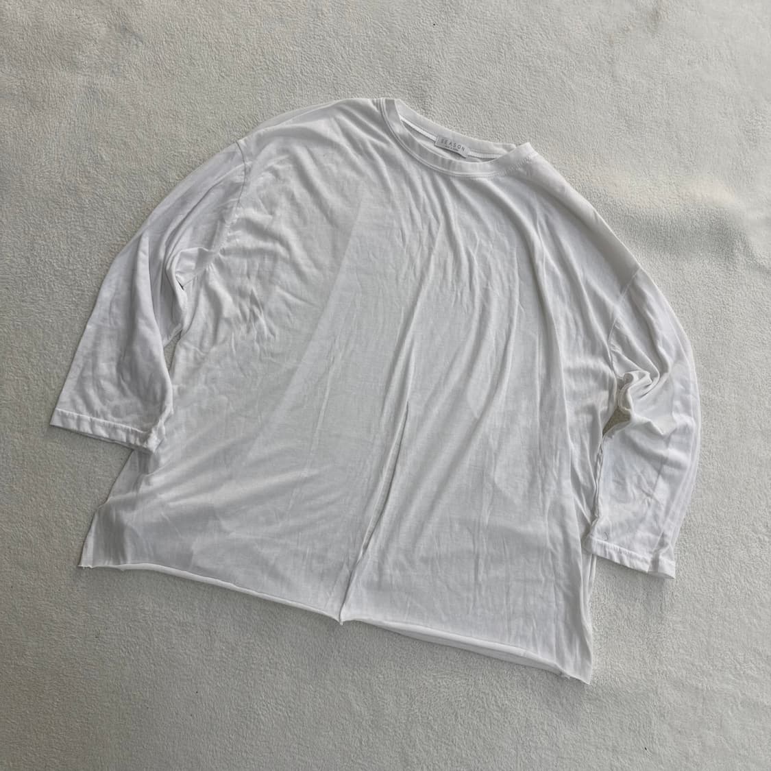 F 빈티지 오버 루즈핏 긴팔 티셔츠 0414T 상품이미지1