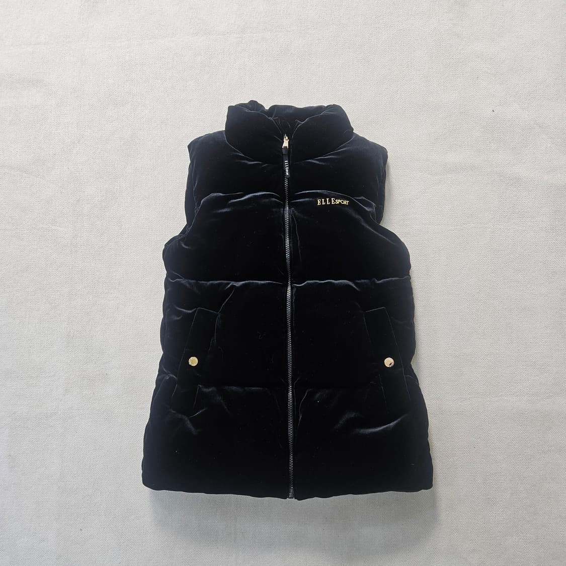 85 엘르 스포츠 여성 벨벳 패딩 조끼 0317Y 상품이미지1