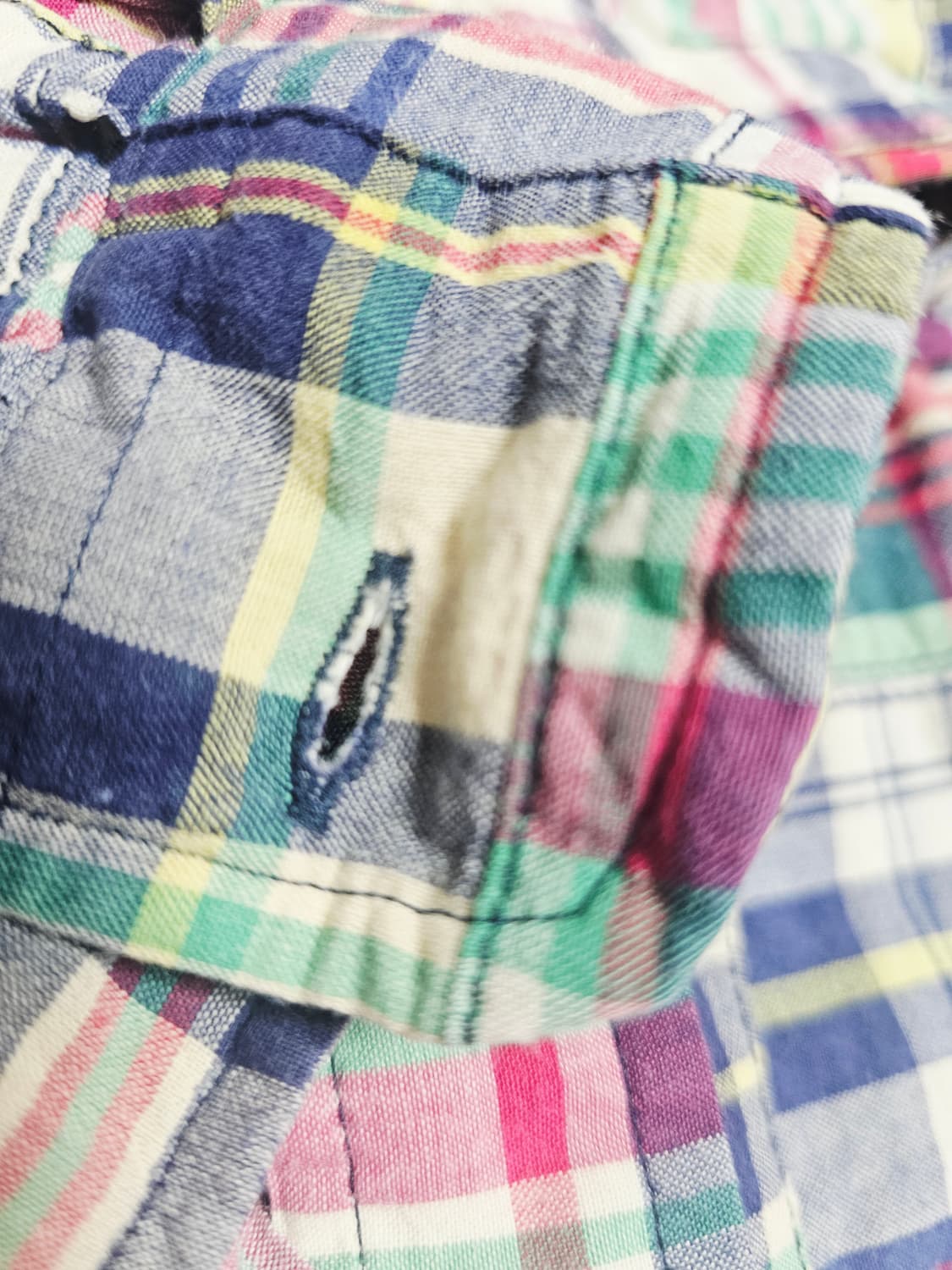 폴로 마드라스 패치워크 셔츠 상품이미지5