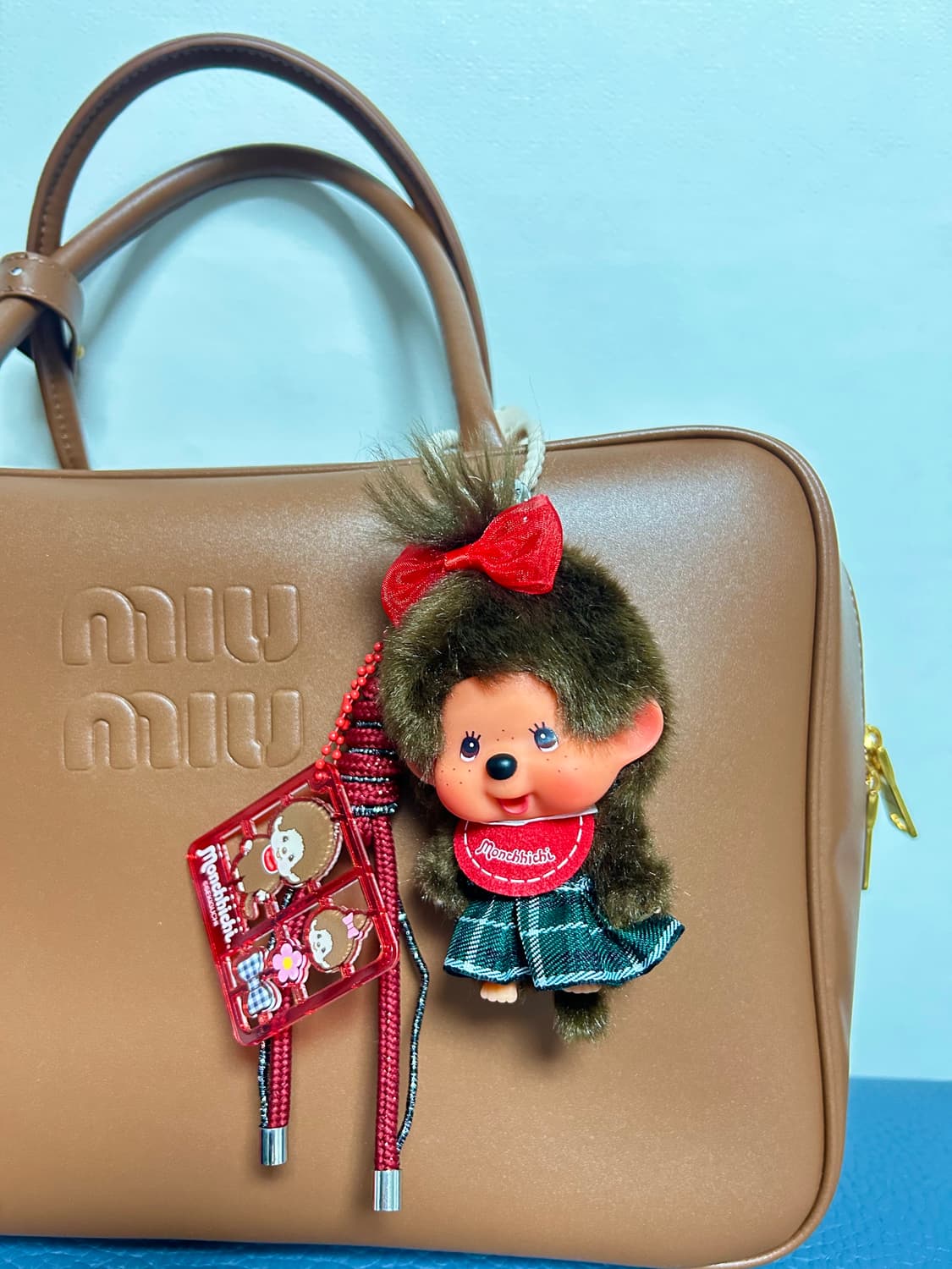 (16)💚정품몬치치 커스텀키링- “그린 체크 스쿨걸“ 상품이미지4