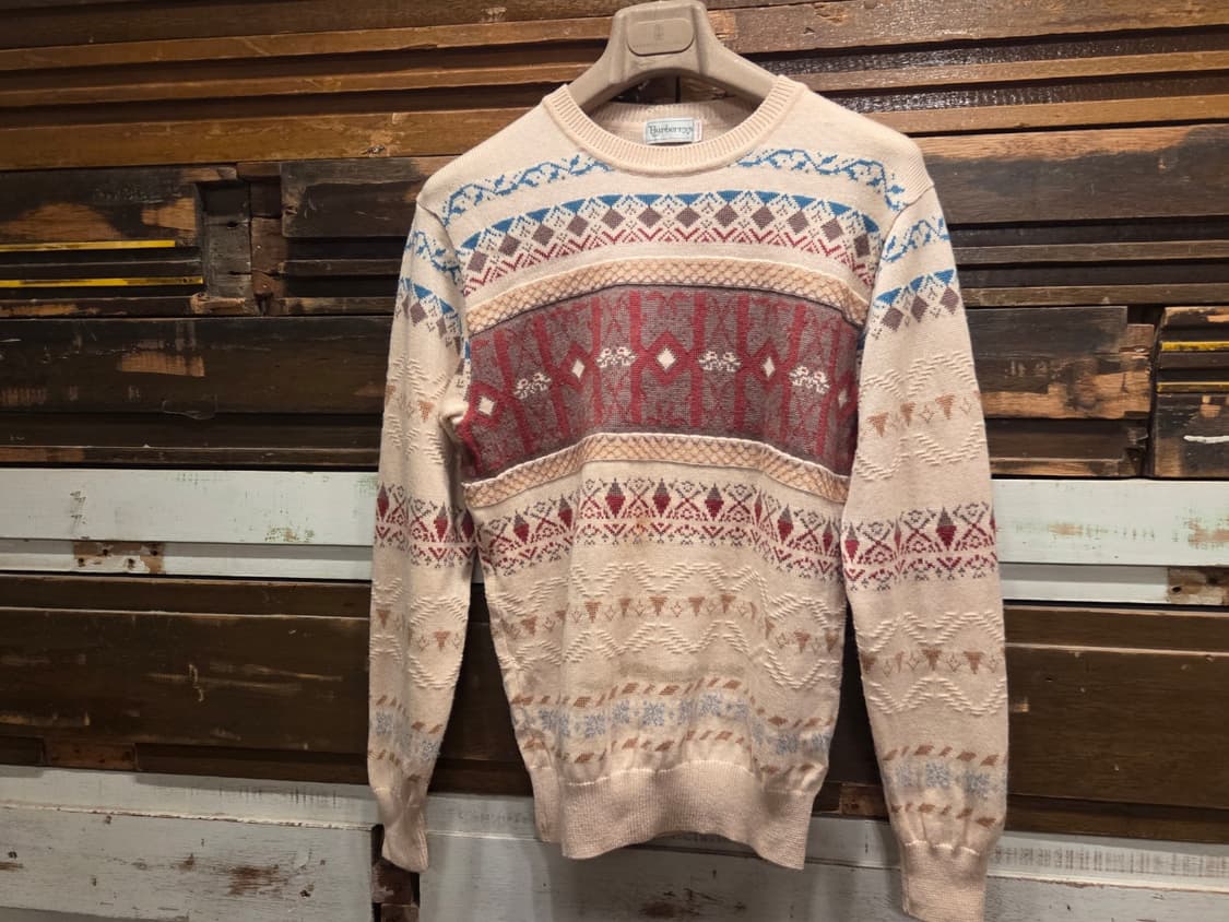 80'S 버버리 페어아일니트 상품이미지1