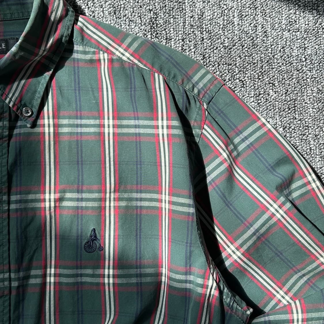 빈폴 체크 패턴 크롭 셔츠 상품이미지3