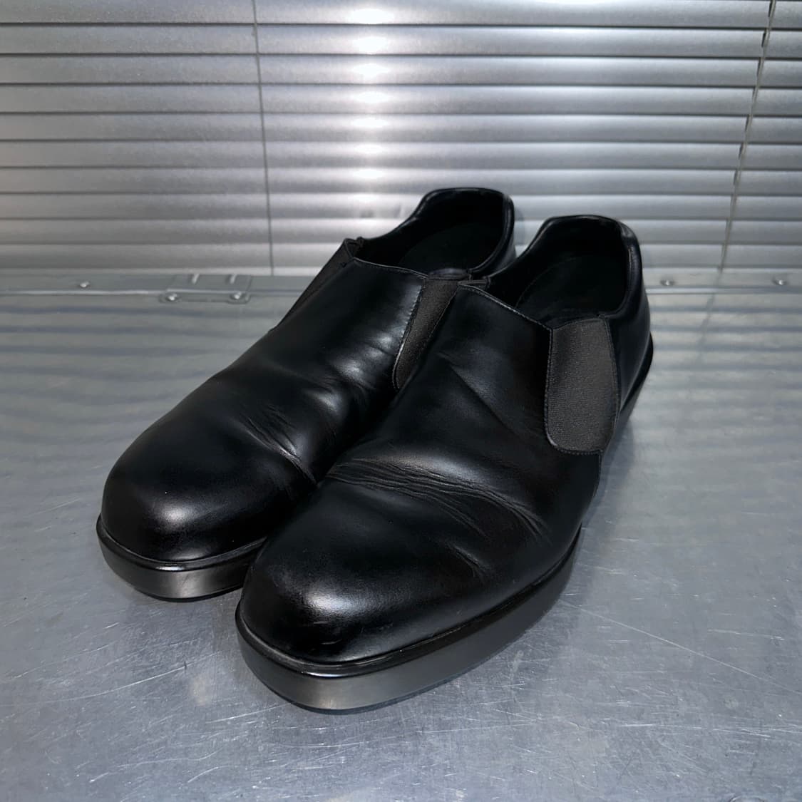 블랙 프라다 스포츠 플랫폼 슬립온 로퍼 로퍼 상품이미지3