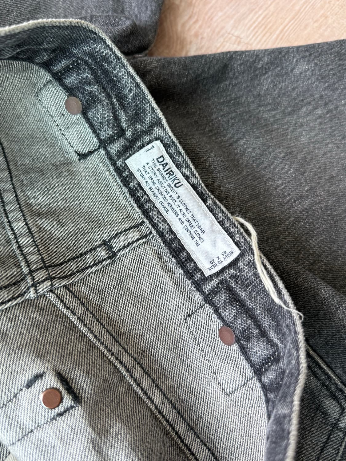 [31] dairiku flare jeans black ‘runaway’ 상품이미지5