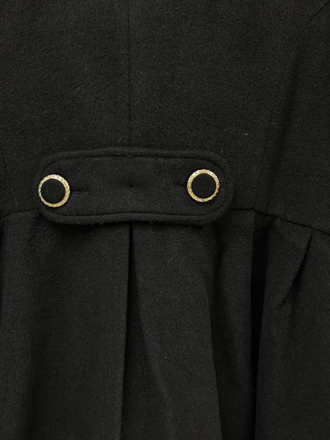 빈티지 블랙 더블 코트 상품이미지9