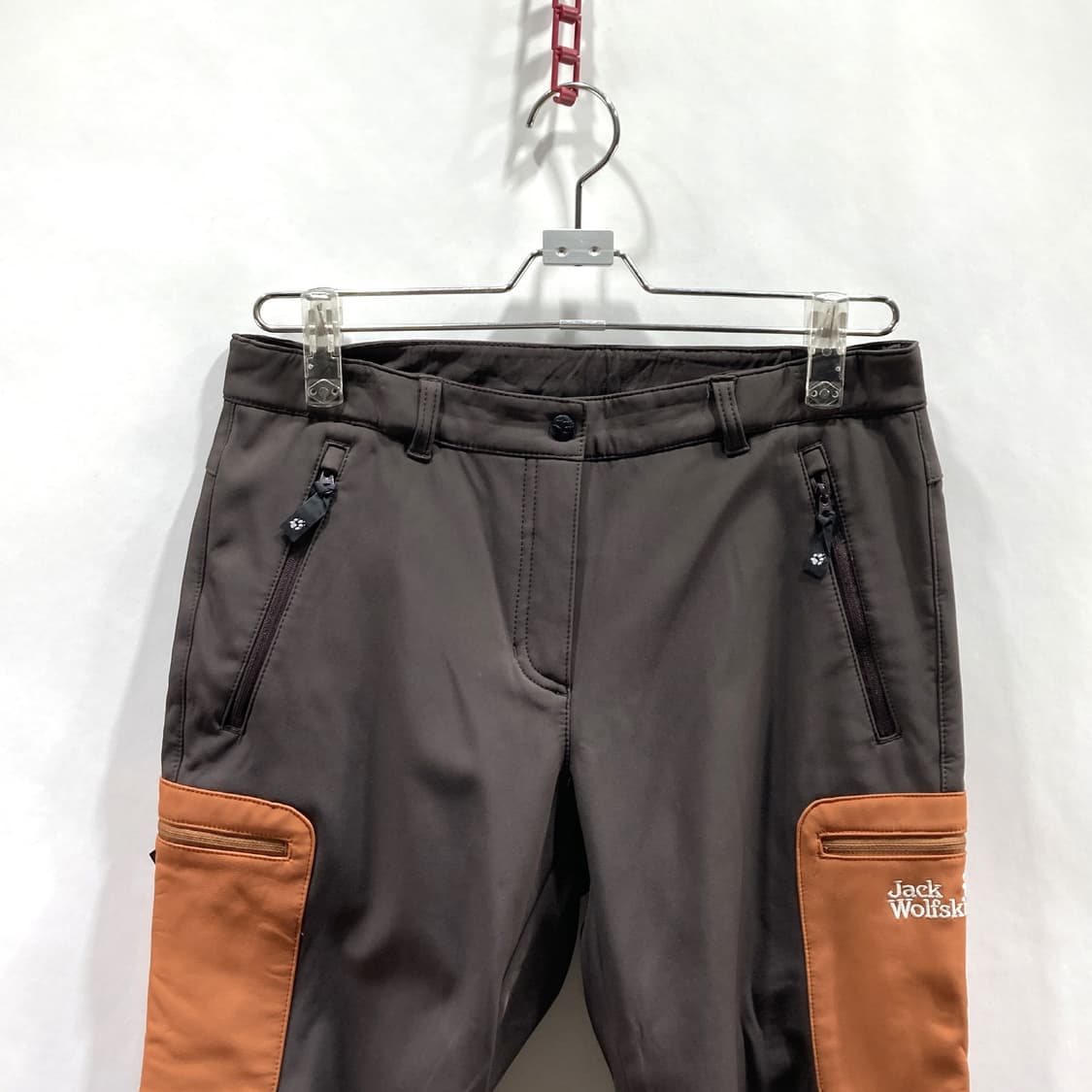 잭울프스킨 여성기모팬츠 브라운 29 상품이미지2