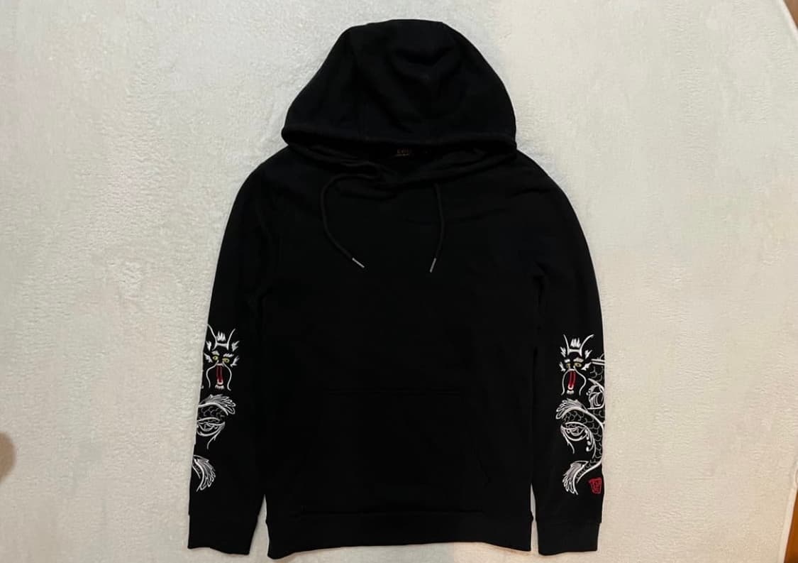 에비수 자수 후드티 상품이미지1