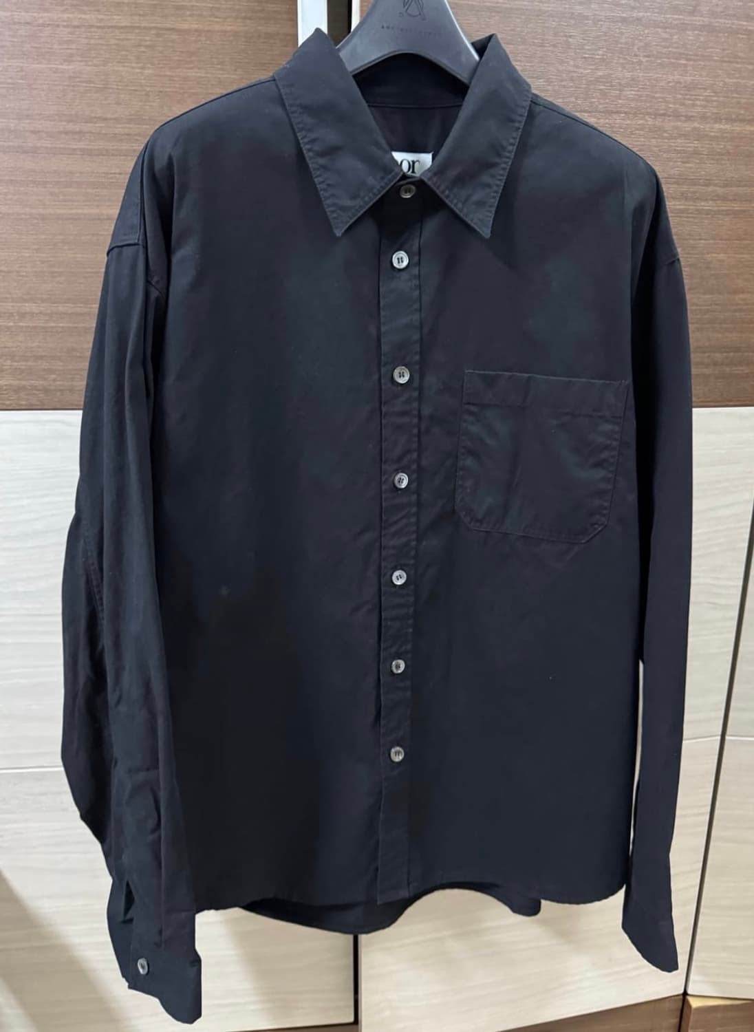 쿠어 가먼트 워시드 코튼 셔츠 Ssize 상품이미지1