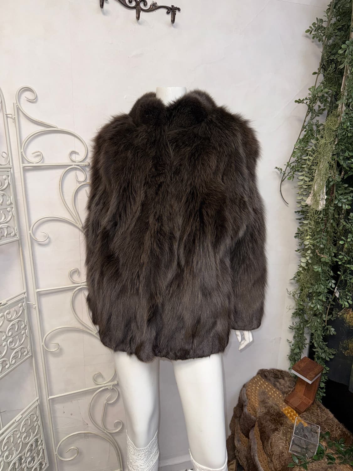 SAGA FOX ash brown fox fur coat jacket  상품이미지6