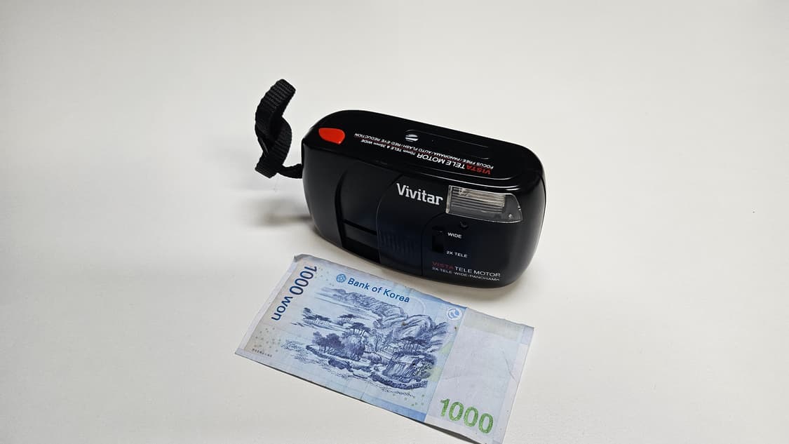 작례O 근본 듀얼 렌즈 비비타 비스타 텔레 모토 필름카메라 빈티지 필카 상품이미지1