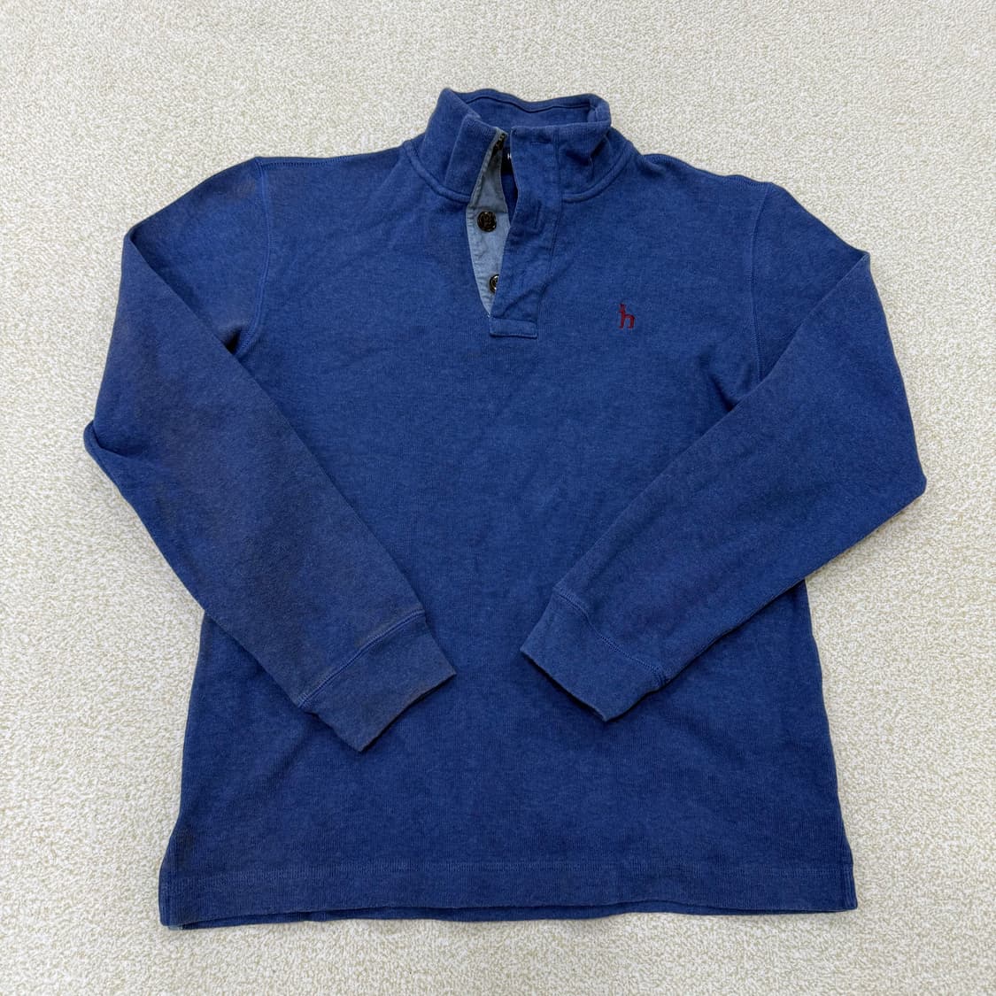 [100] 헤지스 네이비 하프집업 맨투맨 1229T2 상품이미지1