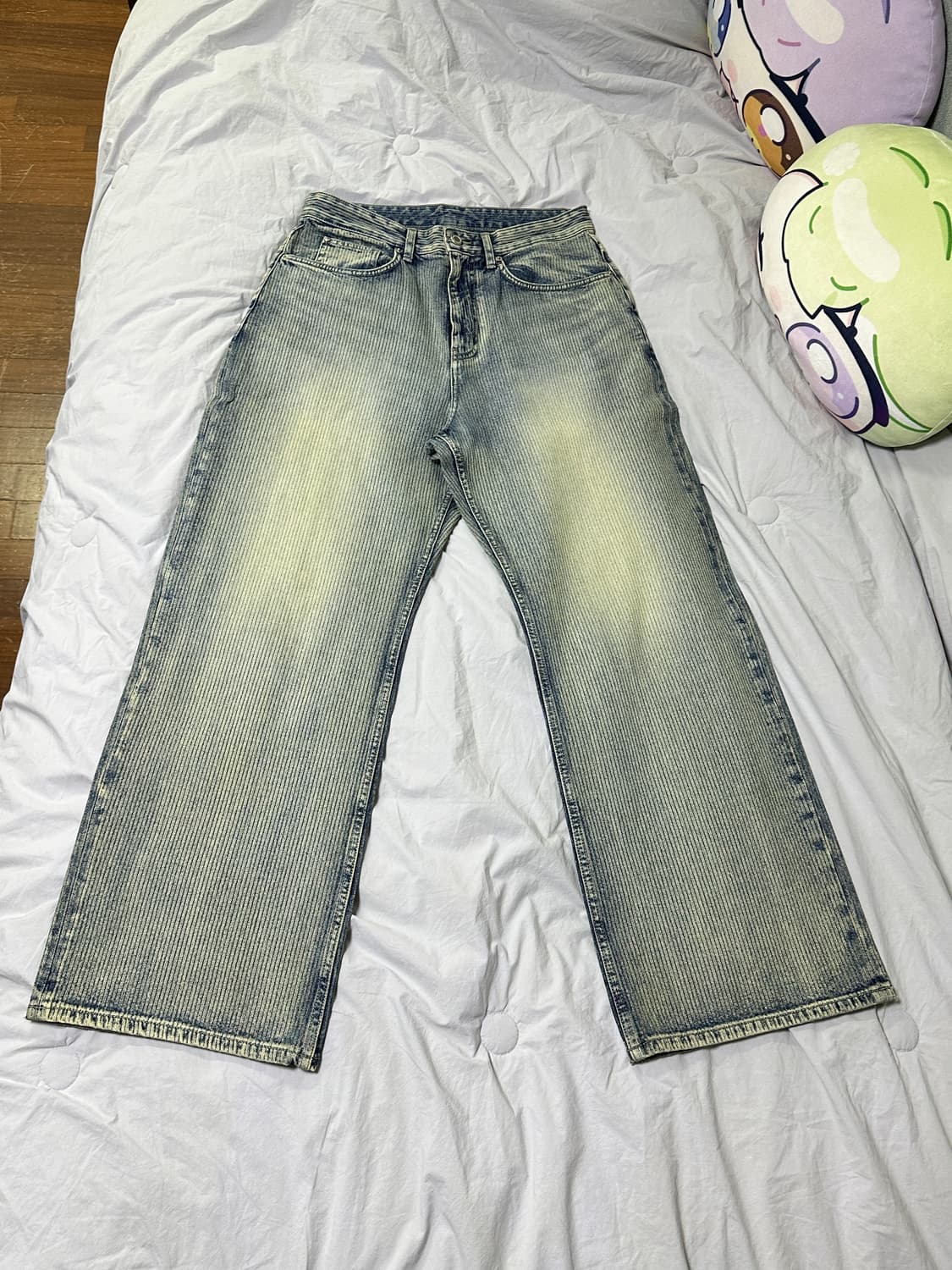 벨리에 트루 와이드 데님 팬츠 - 라이트 웨일 인디고 상품이미지2