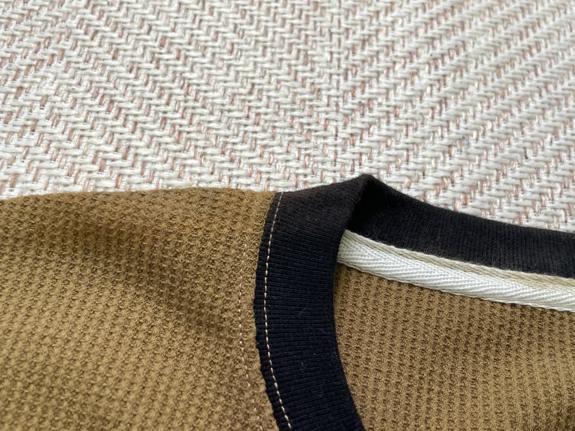 빈티지 헨리넥 거셋 브라운 롱슬리브  상품이미지4