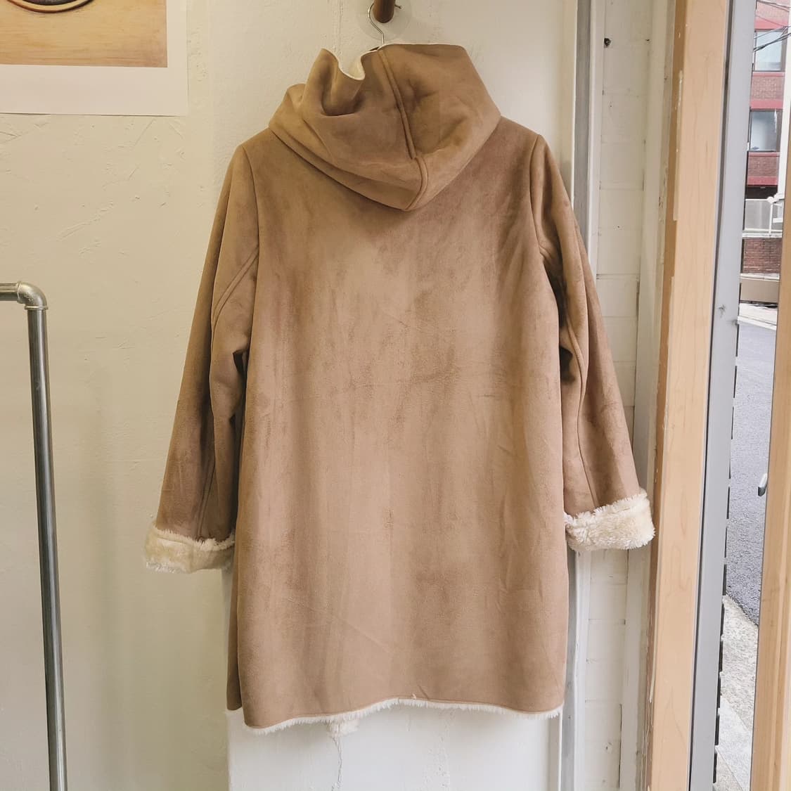 Seuseed 에코퍼 베이지 무스탕 상품이미지7