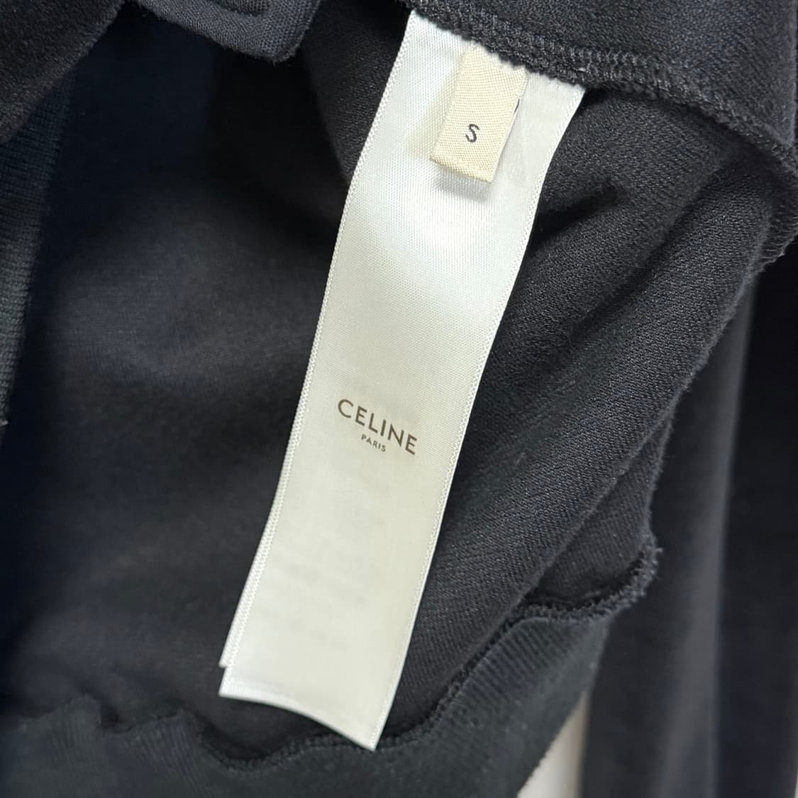 [S+급/S] 셀린느 트리오페 벨벳 후드 집업 블랙 상품이미지7