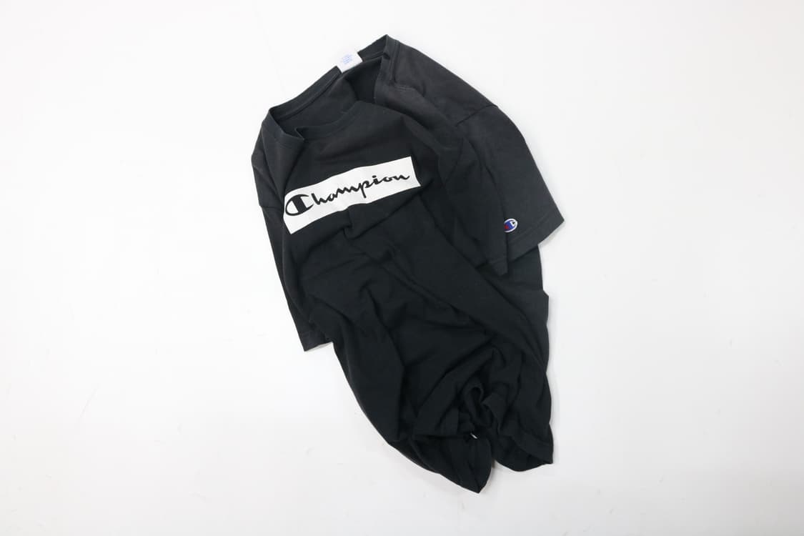 챔피온 x 로데오 크라운즈 협업 박스로고 블랙 반팔 티셔츠 (L) 상품이미지2