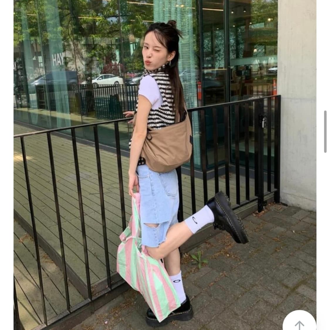 릿킴 크레용 니트 집업 베스트 상품이미지3