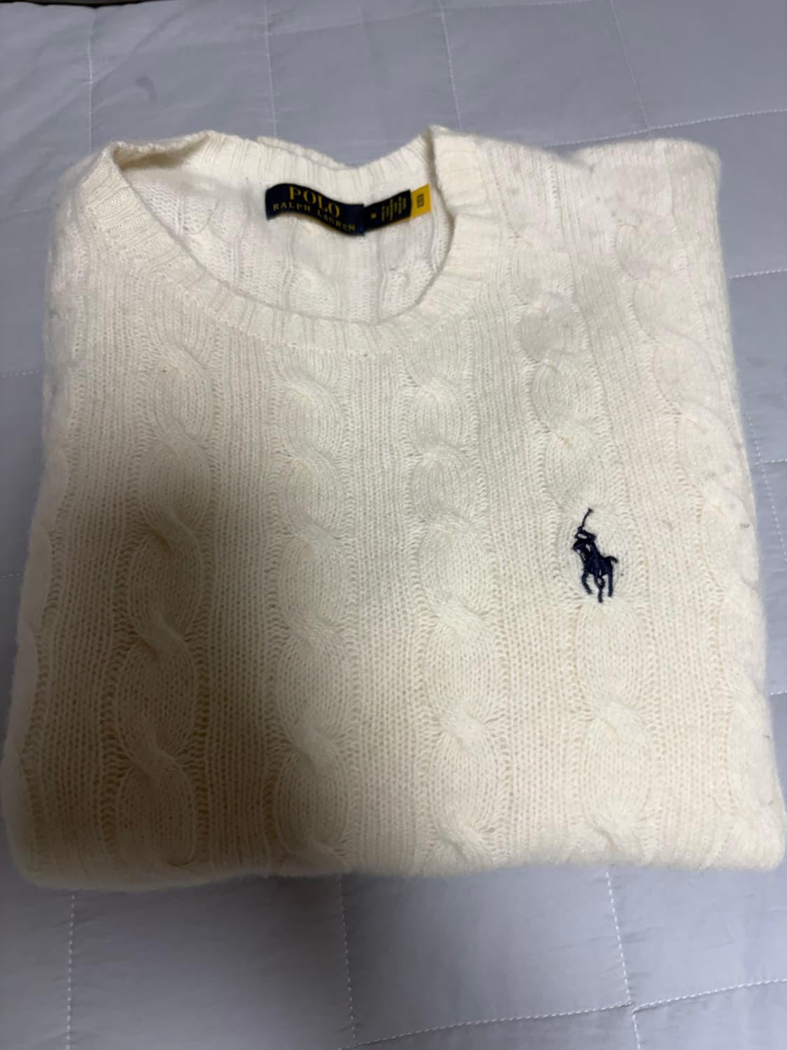 폴로 캐시미어 케이블니트 상품이미지1