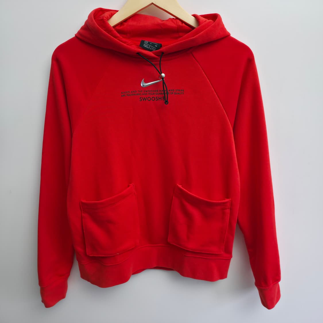 [S] 나이키 스우시 레드 후드티 상품이미지1