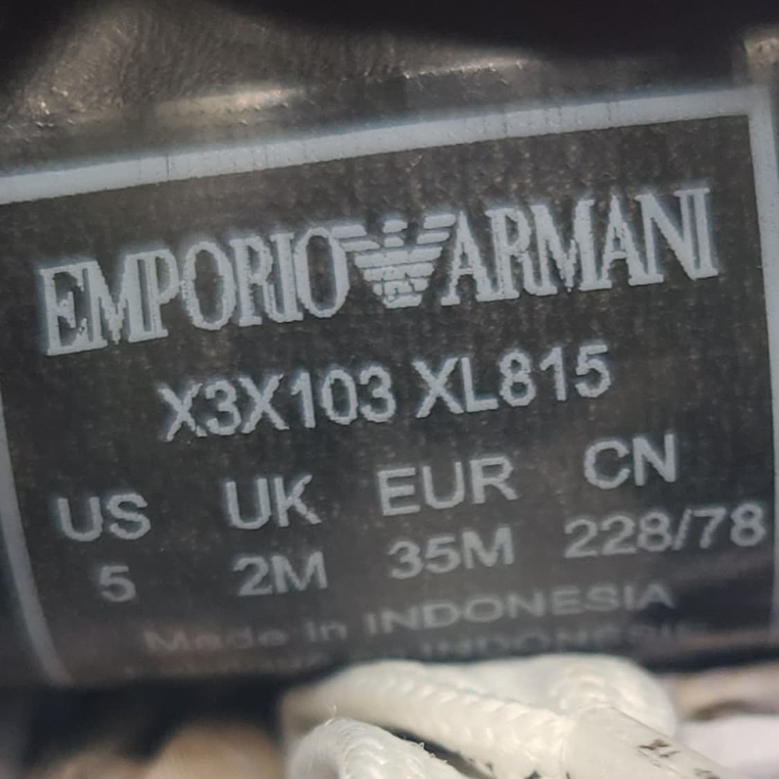 h 엠포리오아르마니 가죽스니커즈 230 상품이미지6