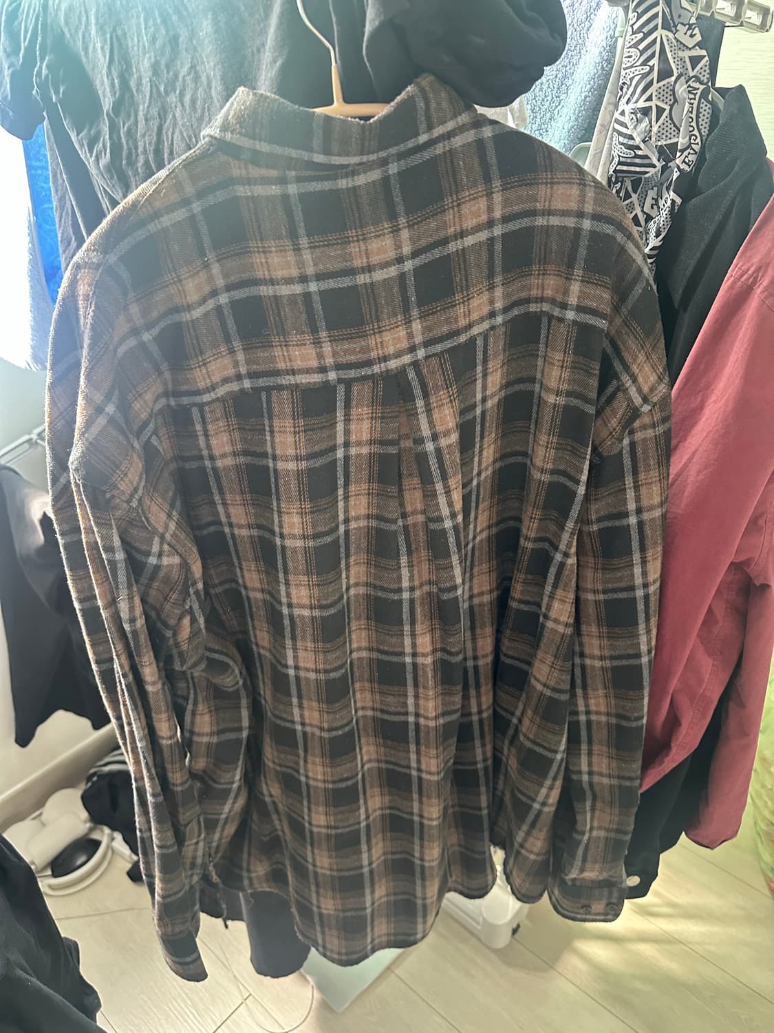 스탠다드 에러 체크셔츠 브라운 M 상품이미지6