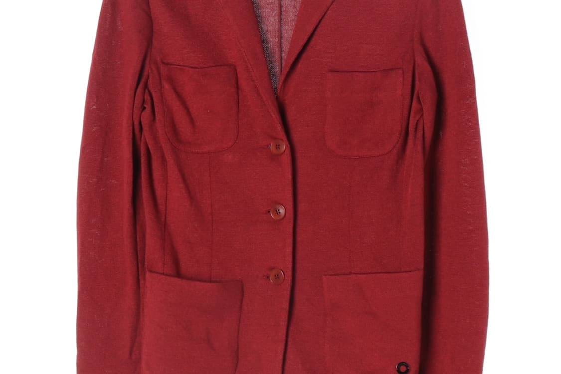 [S]로로피아나 린넨 실크 100% 레드 싱글브레스티드재킷
 상품이미지3