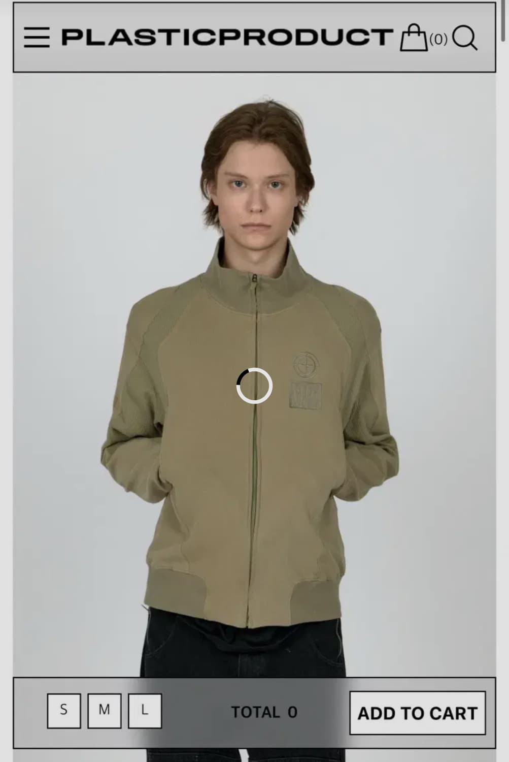 플라스틱프로덕트 MPa CONTRAST ZIPPED JACKET 카키 상품이미지1