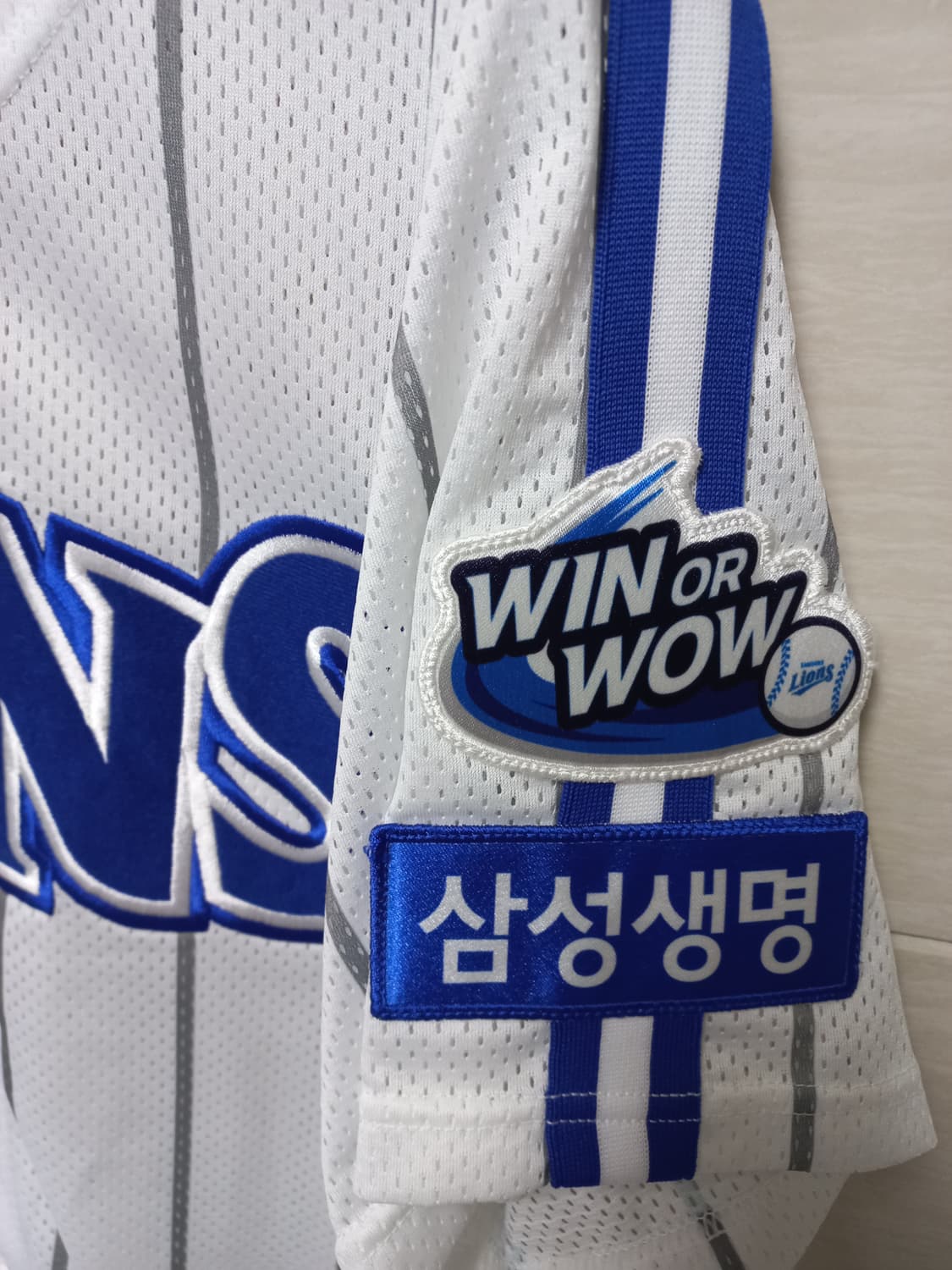 새상품급 삼성라이온즈 02올드홈 유니폼 노마킹 100/L 상품이미지2