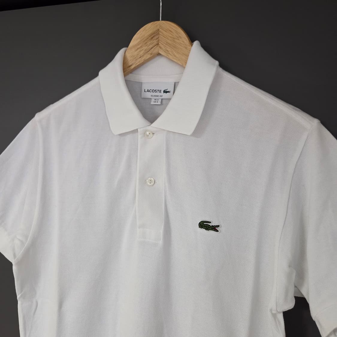 [3] 라코스테 L1212 화이트 폴로셔츠 카라티 / pk 피케 상품이미지3