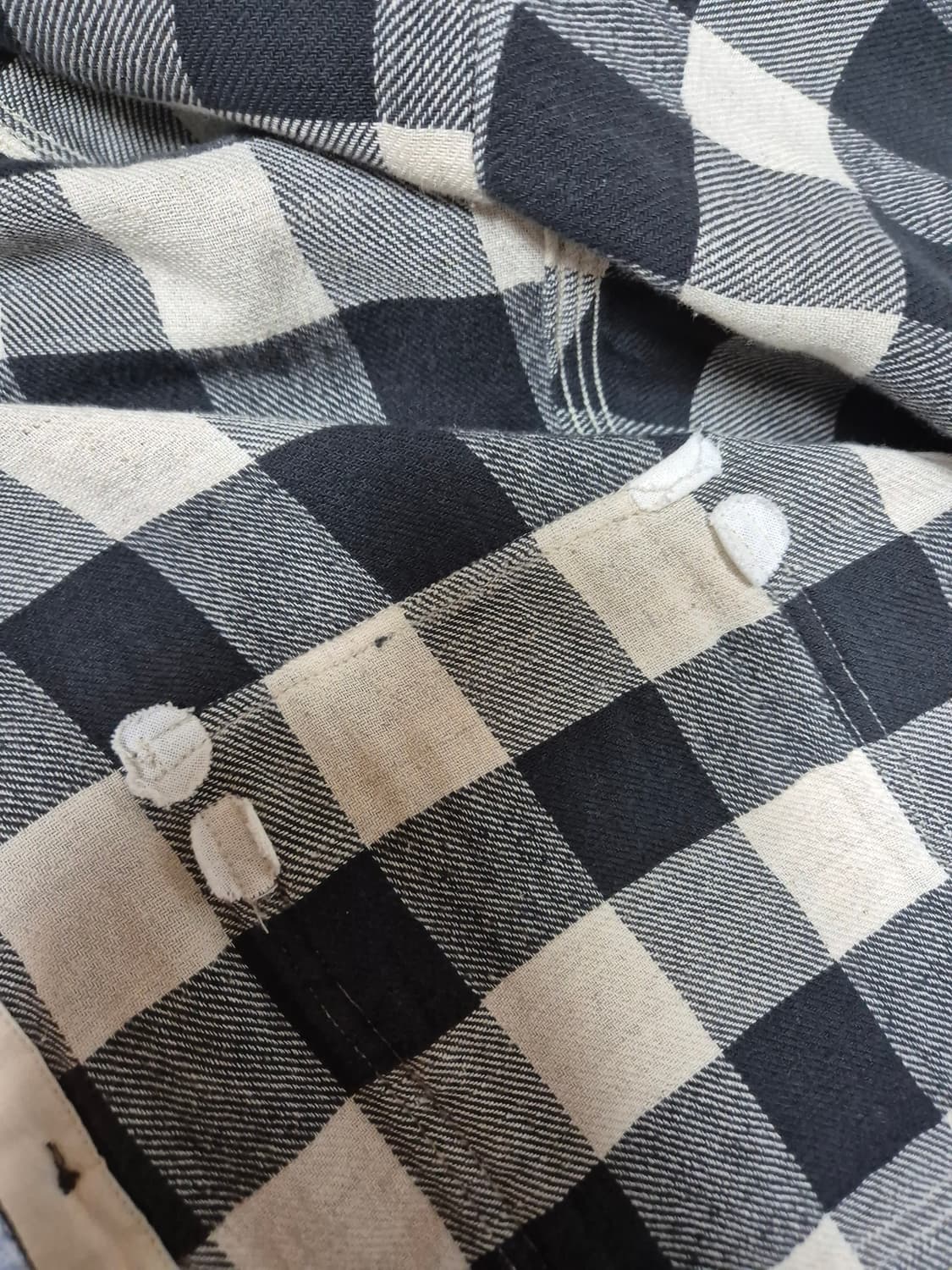 [L] 판매 or 교 L>M /  RRL 더블알엘 버팔로 체크 워크셔츠 상품이미지6